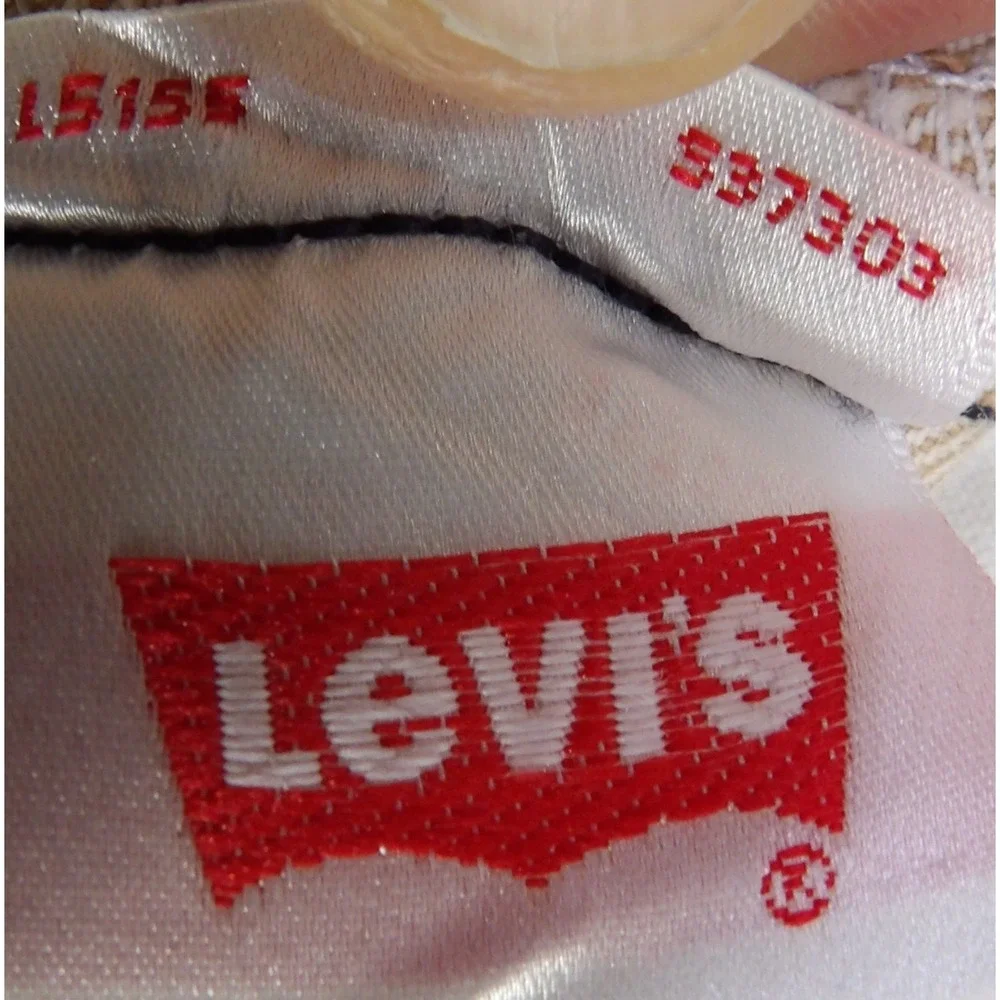 Y2K Levi 501 Original Straight Jeans Men 40x30 Brown Khaki Cotton Button Fly GUC